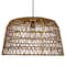 Hello Honey® 19.5" Boho Open Weave Metal and Paper Rope Ceiling Light